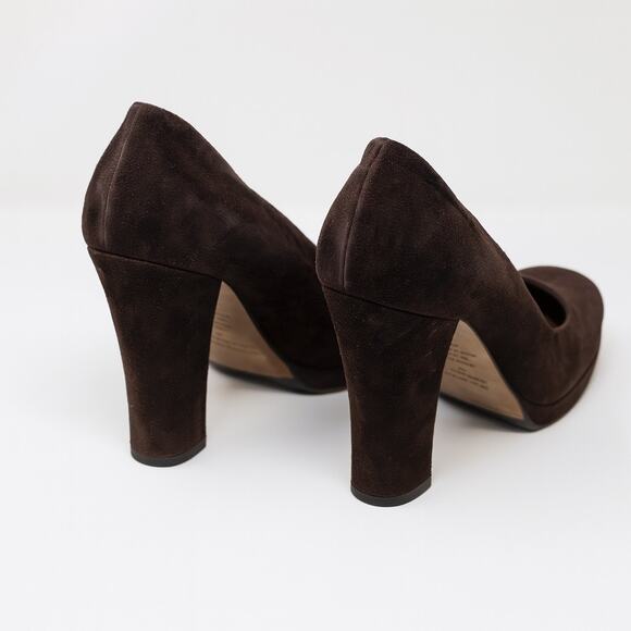 MIU MIU Chocolate Brown Suede Pumps Heels - Picture 5 of 11